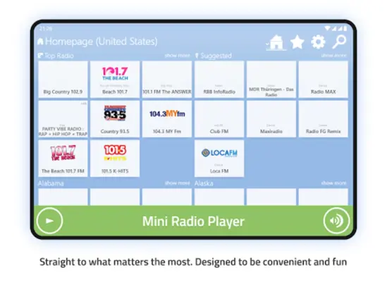 Mini Radio Player android App screenshot 15